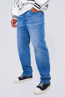 Onbewerkte Baggy Jeans, Mid Blue - 32R