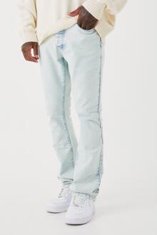 Onbewerkte Flared Slim Fit Jeans, Ice Blue - 28R