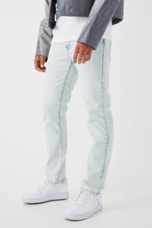 Onbewerkte Jeans Met Rechte Pijpen, Ice Blue - 28R