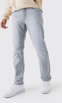 Onbewerkte Jeans Met Rechte Pijpen, Ice Grey - 28R