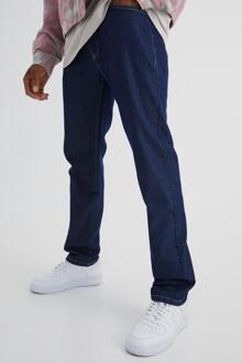 Onbewerkte Jeans Met Rechte Pijpen, Indigo - 28R