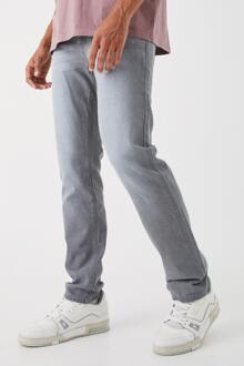 Onbewerkte Jeans Met Rechte Pijpen, Mid Grey - 32R