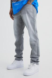 Onbewerkte Slim Fit Jeans, Mid Grey - 28R