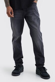 Onbewerkte Slim Fit Jeans, Washed Black - 28R