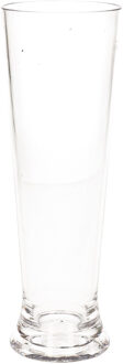 Onbreekbaar bierglas - op voet - transparant - 30 cl/300 ml - kunststof