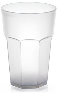 onbreekbaar drinkglas - kunststof - transparant - 520 ml - drinkglazen - 9 x 13 cm