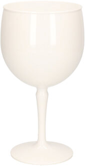 Onbreekbaar gin tonic glas wit kunststof 40 cl/400 ml - Cocktailglazen
