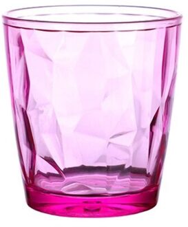 Onbreekbaar Premium Acryl Kleurrijke Diamant Drinkglazen Bar Ktv Drinken Sap Cup Hotel Restaurant Drink Cup Wijnglazen roze