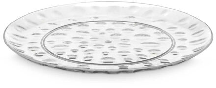 Onbreekbare Dinerborden - 1x - kunststof - transparant - Dia 30 cm - verjaardag/camping