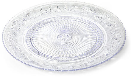 Onbreekbare Dinerborden - kunststof - kristal stijl - transparant - D25 cm