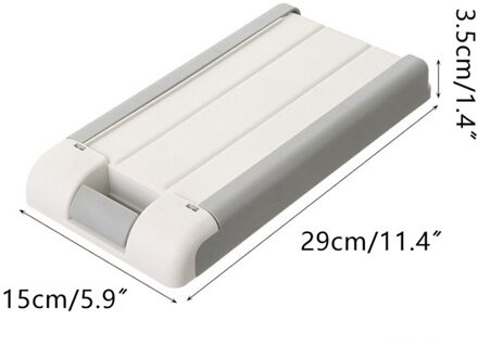 Onder Bureau Lade Organizer Zelfklevende Tafel Verborgen Opbergdoos Voor Kantoor School Bureau Briefpapier Pen Box Desk Organizer Grijs