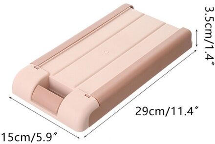Onder Bureau Lade Organizer Zelfklevende Tafel Verborgen Opbergdoos Voor Kantoor School Bureau Briefpapier Pen Box Desk Organizer Roze
