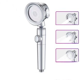Onder Druk Bad Douchekop Jetting Douchekop Hoge Druk Waterbesparende Verstelbare Badkamer Accessoires Douche Set Badkamer douche hoofd Sliver
