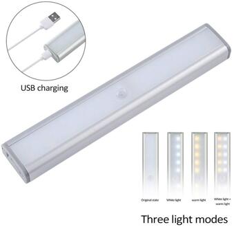 Onder Kast Licht Usb Oplaadbare Motion Sensor Kast Lichten Draadloze Magnetische Stick-On Draadloze 20 Led Slaapkamer Nachtlampje