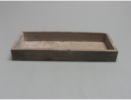 Onderbord hout 26x11x3cm bruin