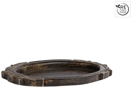 Onderbord zwart hout 30x18cm