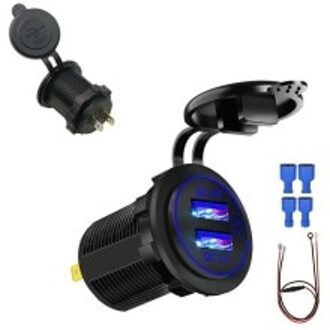 Onderdelen Auto Charger Power Qc 3.0 Vervanging Universele Met Touch Schakelaar