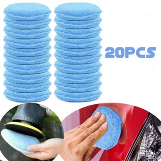 Onderdelen Foam Sponge Tool Pads 20 Pcs Applicator Blauwe Auto Buffing Polish Leuke Nuttig