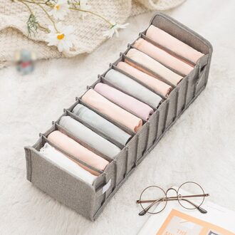 Ondergoed Opbergdoos Sokken Bra Underpants Opvouwbare Divider Drawer Closet Organizer Huishoudelijke Kleding Opslag Sorteren Gereedschap grijs 11rooster