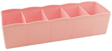 Ondergoed Opbergdozen Voor Bra Ondergoed Gebonden Sok Sjaals Divider Drawer Closet Organizer Case Lade Afwerking Container Q4 roze