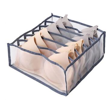 Ondergoed Opbergtas Dozen Ondergoed Kleding Organizer Ladeverdeler Closet Organizer Folding Stropdassen Sokken Shorts Gereedschap grijs