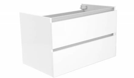 Onderkast 80X36 cm Zonder Wastafel Hoogglans Wit Aqua Splash