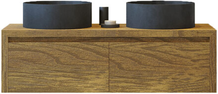 Onderkast Ares 140 cm Castle Brown Eiken