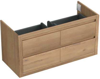 Onderkast Forzalaqua Gela 120x51x60 Cm 4 Softclose Lades Eiken Oyster