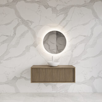 Onderkast Gliss Design Heronimus 100x45x35 cm Met Topplaat Ash Grey