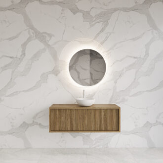 Onderkast Gliss Design Heronimus 100x45x35 cm Met Topplaat Castle Brown