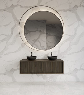 Onderkast Gliss Design Heronimus 120x45x35 cm 2 Laden Met Topplaat Charcoal