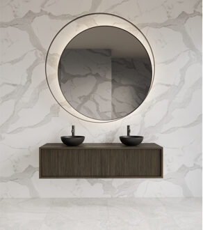 Onderkast Gliss Design Heronimus 140x45x35 cm 2 Laden Met Topplaat Charcoal