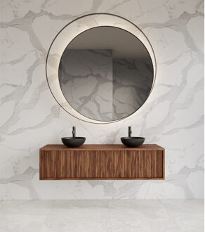 Onderkast Gliss Design Heronimus 140x45x35 cm Met Topplaat Walnut