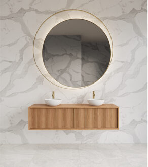 Onderkast Gliss Design Heronimus 160x45x35 cm 2 Laden Met Topplaat Pure