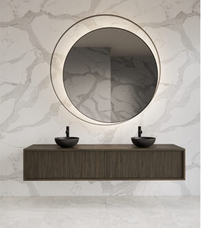 Onderkast Gliss Design Heronimus 180x45x35 cm 2 Laden Met Topplaat Charcoal