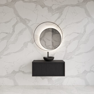 Onderkast Gliss Design Heronimus 60x45x35 cm Met Topplaat Black Veneer