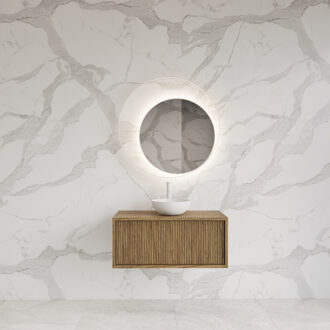 Onderkast Gliss Design Heronimus 60x45x35 cm Met Topplaat Castle Brown