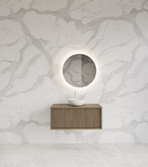 Onderkast Gliss Design Heronimus 80x45x35 cm Met Topplaat Ash Grey