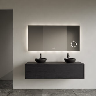 Onderkast Gliss Design Joa Black Veneer 140 CM Incl.Topplaat