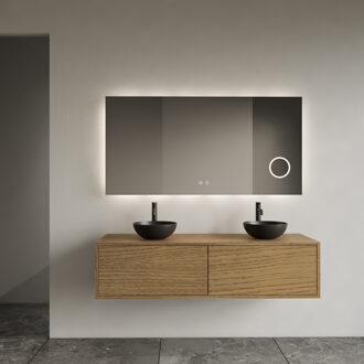 Onderkast Gliss Design Joa Castle Brown 120 CM 2 Laden Incl.Topplaat