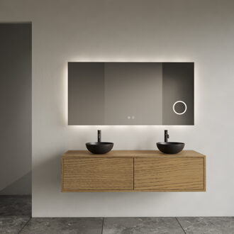 Onderkast Gliss Design Joa Castle Brown 160 CM 2 Laden Incl.Topplaat