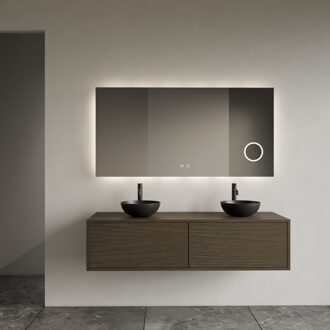 Onderkast Gliss Design Joa Charcoal 140 CM 2 Laden Incl.Topplaat