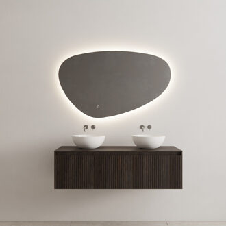 Onderkast Gliss Design Timotheus 120 CM Incl. Topplaat Charcoal Bruin