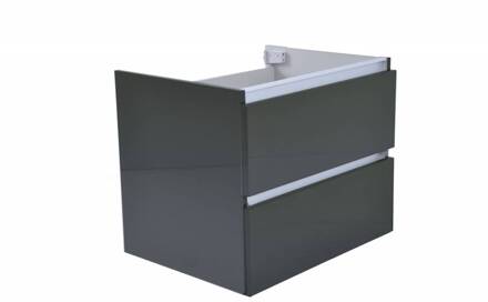 Onderkast Luna 60X47 Hoogglans Grijs Aqua Splash