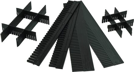 Onderste deel | voor transportstapelbak hoogte 60 mm | PP antraciet | 10 stuks - TRK 60/5 TRK 60/5