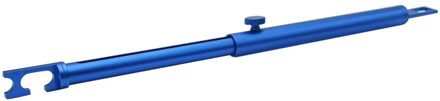 Ondersteuning Staaf Intrekbare Aluminium Ondersteuning Bar Voertuig Deur Fixing Pole Verstelbare Ondersteuning Bar Voor Auto Polijsten blauw
