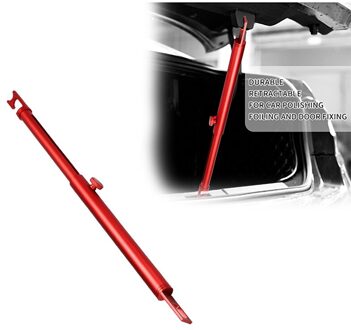 Ondersteuning Staaf Voor Auto Polijsten Intrekbare Aluminium Voertuig Deur Vaststelling Ondersteuning Bar Voor Automobiles Rood