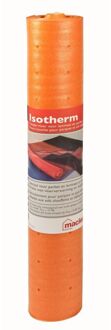 Ondervloer voor laminaat, Isotherm, 10m2 per rol, voor gebruik in combinatie met vloerverwarming of koeling