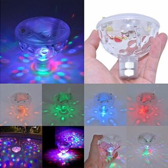 Onderwater Fontein Licht Aangedreven Disco Spa Bad Light Float Lamp Led Licht Kinderen Zwembad Decoratie Verlichting