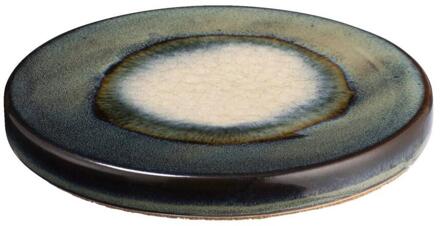 Onderzetter Glazuur - - Ø11 Cm - Keramiek - Blauw